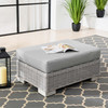 Conway Outdoor Patio Wicker Rattan Ottoman / EEI-4839