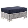 Conway Outdoor Patio Wicker Rattan Ottoman / EEI-4839