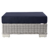 Conway Outdoor Patio Wicker Rattan Ottoman / EEI-4839