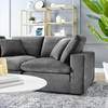 Commix Down Filled Overstuffed Performance Velvet Loveseat / EEI-4816