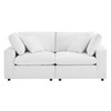 Commix Down Filled Overstuffed Performance Velvet Loveseat / EEI-4816