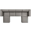 Mingle 4-Piece Vegan Leather Sofa and 2 Ottomans Set / EEI-4794