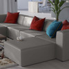 Mingle Vegan Leather 4-Piece Sofa and 2 Ottomans Set / EEI-4794