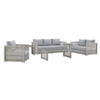 Aura 6 Piece Outdoor Patio Wicker Rattan Set / EEI-3559