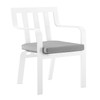 Baxley Stackable Outdoor Patio Aluminum Dining Armchair / EEI-3571