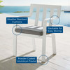 Baxley Stackable Outdoor Patio Aluminum Dining Armchair / EEI-3571