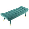 Guess Channel Tufted Performance Velvet Accent Bench / EEI-3484