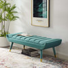 Guess Channel Tufted Performance Velvet Accent Bench / EEI-3484