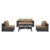 Convene 5 Piece Set Outdoor Patio with Fire Pit / EEI-3723