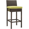 Conduit Bar Stool Outdoor Patio Wicker Rattan Set of 4 / EEI-3601