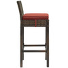 Conduit Bar Stool Outdoor Patio Wicker Rattan Set of 4 / EEI-3601