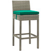 Conduit Bar Stool Outdoor Patio Wicker Rattan Set of 2 / EEI-3604