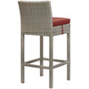 Conduit Bar Stool Outdoor Patio Wicker Rattan Set of 2 / EEI-3604