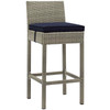 Conduit Outdoor Patio Wicker Rattan Bar Stool Set of 2 / EEI-3604
