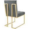 Privy Gold Stainless Steel Performance Velvet Dining Chair / EEI-3744