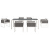 Stance 7 Piece Outdoor Patio Aluminum Dining Set / EEI-3185