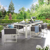 Stance 7 Piece Outdoor Patio Aluminum Dining Set / EEI-3185