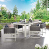 Stance 7 Piece Outdoor Patio Aluminum Dining Set / EEI-3185