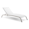 Savannah Mesh Chaise Outdoor Patio Aluminum Lounge Chair / EEI-3721