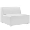 Mingle Vegan Leather Sofa and Ottoman Set / EEI-4790