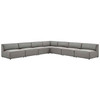 Mingle 7-Piece Vegan Leather Sectional Sofa / EEI-4797