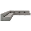 Mingle 7-Piece Vegan Leather Sectional Sofa / EEI-4797