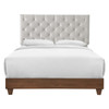 Rhiannon Diamond Tufted Upholstered Fabric Queen Bed / MOD-6146