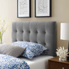 Lily Biscuit Tufted Twin Performance Velvet Headboard / MOD-6118