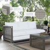 Aura Outdoor Patio Wicker Rattan Sofa / EEI-2923