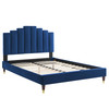 Elise Twin Performance Velvet Platform Bed / MOD-6873