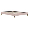 Elise Twin Performance Velvet Platform Bed / MOD-6873