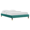 Elise Twin Performance Velvet Platform Bed / MOD-6873