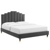 Elise Twin Performance Velvet Platform Bed / MOD-6873
