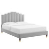 Elise Twin Performance Velvet Platform Bed / MOD-6873