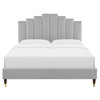Elise Twin Performance Velvet Platform Bed / MOD-6873