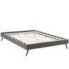 Loryn Full Fabric Bed Frame with Round Splayed Legs / MOD-5889