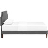 Corene Twin Fabric Platform Bed with Squared Tapered Legs / MOD-5951