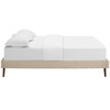 Loryn King Fabric Bed Frame with Round Splayed Legs / MOD-5893