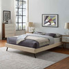 Loryn King Fabric Bed Frame with Round Splayed Legs / MOD-5893