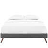 Loryn King Fabric Bed Frame with Round Splayed Legs / MOD-5893