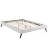 Loryn Full Vinyl Bed Frame with Round Splayed Legs / MOD-5888