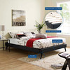 Loryn Full Vinyl Bed Frame with Round Splayed Legs / MOD-5888