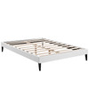 Tessie Vinyl Full Bed Frame with Squared Tapered Legs / MOD-5896