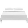 Tessie Full Vinyl Bed Frame with Squared Tapered Legs / MOD-5896