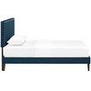 Macie Twin Fabric Platform Bed with Squared Tapered Legs / MOD-5967