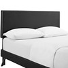 Macie Full Vinyl Platform Bed with Round Splayed Legs / MOD-5960