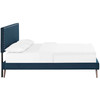 Macie Queen Fabric Platform Bed with Round Splayed Legs / MOD-5963