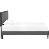 Amaris Twin Fabric Platform Bed with Squared Tapered Legs / MOD-5906