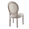 Emanate Vintage French Upholstered Fabric Dining Side Chair / EEI-2821