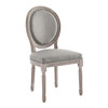 Emanate Vintage French Upholstered Fabric Dining Side Chair / EEI-2821